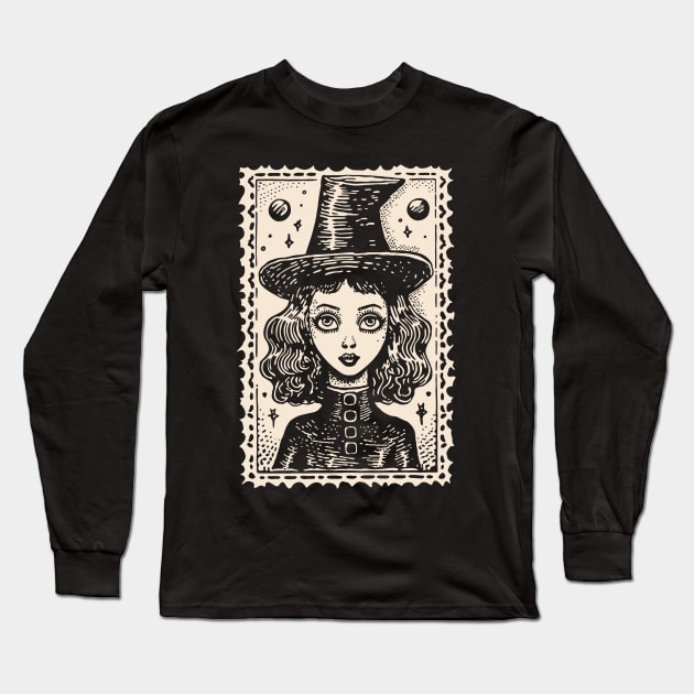 Young Witch Long Sleeve T-Shirt by Daaiana